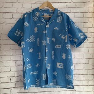 Goodfellow & Co Blue Graphic Casual‎ Shirt